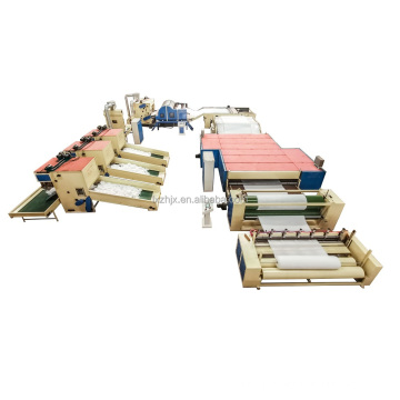 Glue free wadding production line, Fiber sheet fleece making machine